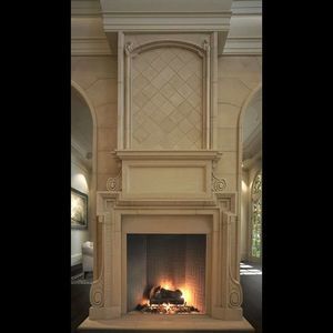 traditional fireplace surround