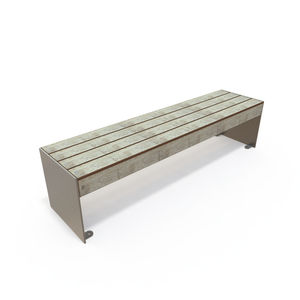 contemporary public bench
