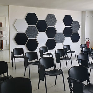 wall-mounted sound-absorbing panel