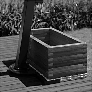 wooden planter