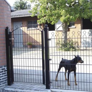 electro-welded steel garden gate 1