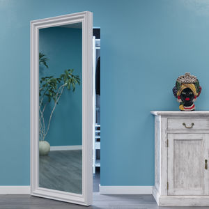 door with mirror