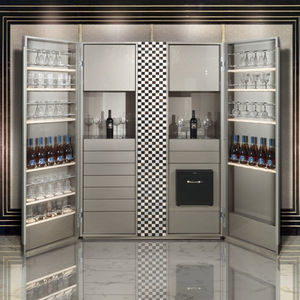 contemporary bar cabinet