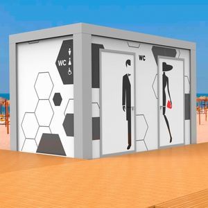 public washroom toilet cubicle
