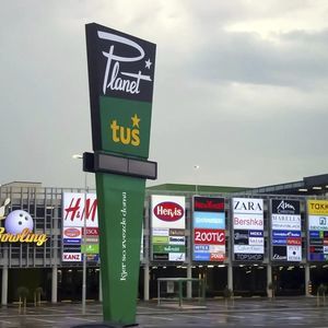 floor-standing commercial sign