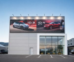 wall-mounted advertising panel