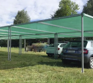 metal tensile shelter