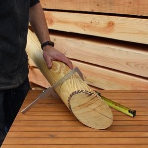 landscaping round timber