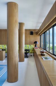 wooden column