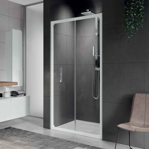 folding shower screen / for alcoves / glass / home