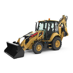 all-wheel steering backhoe loader 1