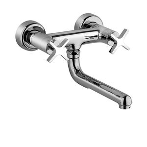 wall-mounted double-handle mixer tap