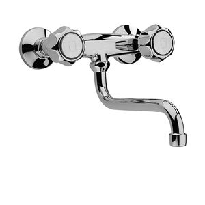 wall-mounted double-handle mixer tap