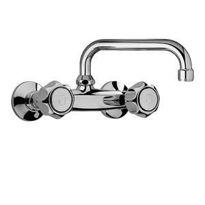 wall-mounted double-handle mixer tap