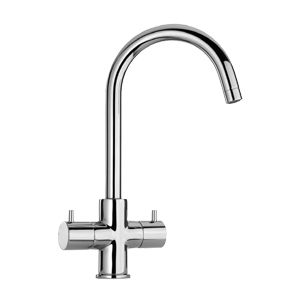 countertop double-handle mixer tap