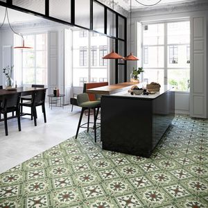 kitchen tile / floor / porcelain stoneware / 60x60 cm