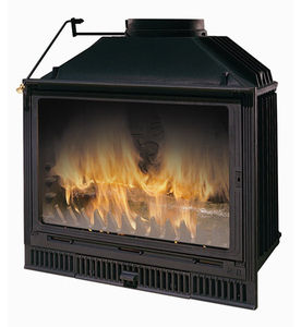 closed wood hearth