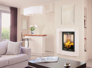 wood-burning fireplace