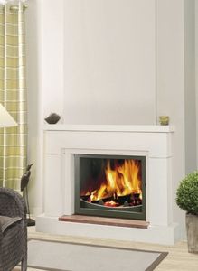 wood-burning fireplace