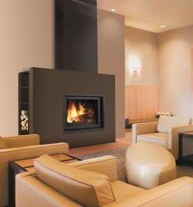 wood-burning fireplace
