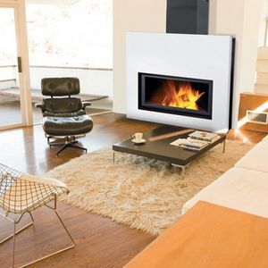 wood-burning fireplace