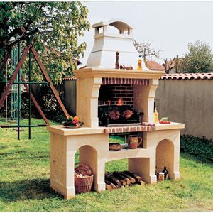 wood-burning barbecue