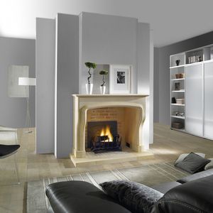 wood-burning fireplace
