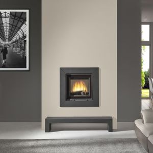 wood-burning fireplace