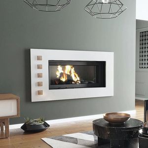 wood-burning fireplace