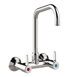 wall-mounted double-handle mixer tap