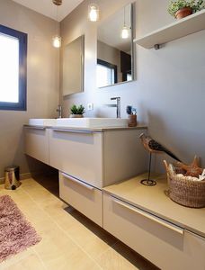 double washbasin cabinet