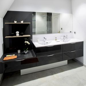 double washbasin cabinet