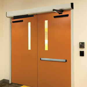 Automatic swing door opening mechanism - SW150 - ASSA ABLOY Entrance ...