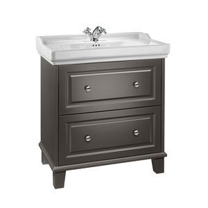 free-standing washbasin cabinet / MDF / contemporary / with drawers