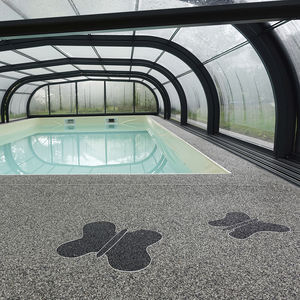 quartz flooring / polyurethane / tertiary / commercial