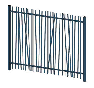 fence with bars