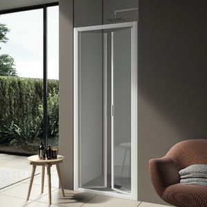 swing shower screen / for alcoves / glass