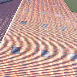 pitched roofing sheet