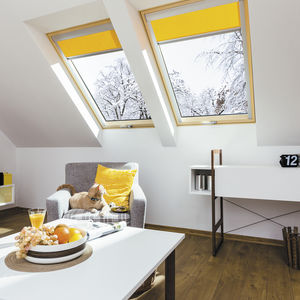 wooden roof window