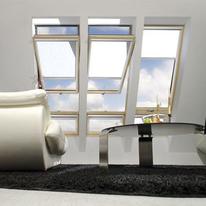 wooden roof window