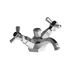 double-handle washbasin mixer tap