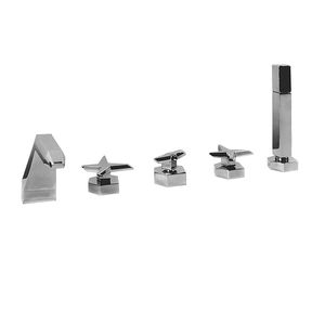 double-handle shower mixer tap