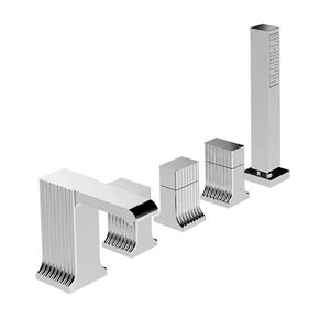 double-handle shower mixer tap