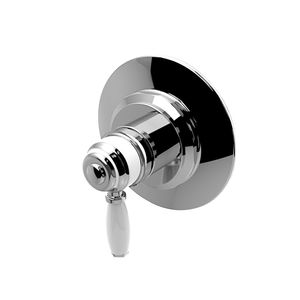 shower mixer tap / wall-mounted / chromed metal / bathroom