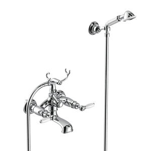 double-handle shower mixer tap