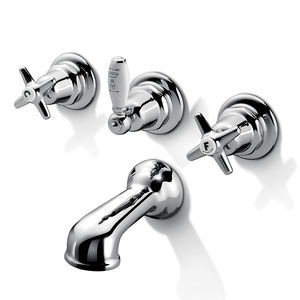 double-handle washbasin mixer tap