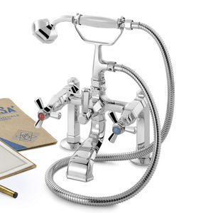 double-handle shower mixer tap