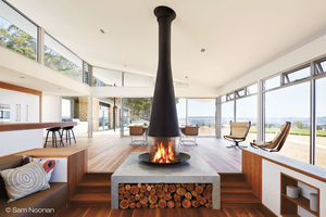 wood-burning fireplace 1