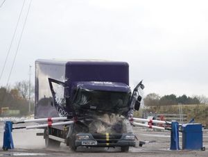 Traffic management barrier - BROUGHTON 410 - HERAS - boom / aluminum ...