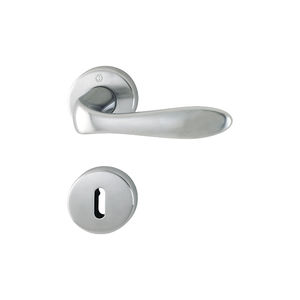 door handle / brass / contemporary / with lock